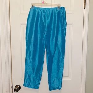 Lauren by Ralph Lauren silk crop pants